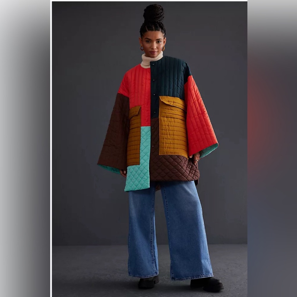 Colorblock Quilted Jacket - Picture 4 of 4
